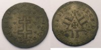 Münzen Herzogtum von Lothringen Léopold I (1690-1729) XXX Deniers TTB -