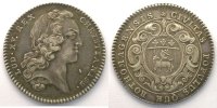 Münzen Jeton rond en argent Jetons des alten Regims Normandie Ville de Rouen Louis XV TTB -
