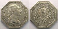 Münzen Jeton Jetons des alten Regims Normandie octogonal en argent Ville de Rouen Louis XVI TTB -