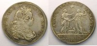 Münzen Jeton rond en argent Jetons des alten Regims Normandie Réunion des Marchands de Rouen Louis XV SUP -