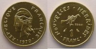 Französische Kolonialmünzen Lec.1 1 Franc 1970 Essai FDC