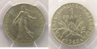 Münzen Frankreich 1959-2001 1960 petit 0 PCGS-MS64 pr.FDC