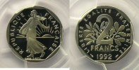 Münzen Frankreich 1959-2001 1992 PCGS-PR69DCAM BE