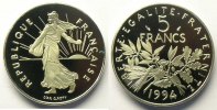 Münzen Frankreich 1959-2001 1994 dauphin BE