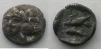 Griechische Münzen hémiobole (400-350 av.JC) TB+