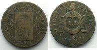 Münzen aus der französischen Revolution 1793 BB (Strasbourg) TB+