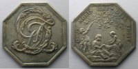 Münzen Jeton Numismatik des Adels CHAUVELIN (Germain Louis) octogonal en argent TTB/TTB+ -