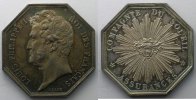 Münzen Jeton Numismatik der Versicherungsgesellschaften Le Soleil octogonal en argent Louis-Philippe I SUP/FDC -