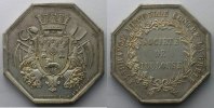 Münzen Jeton Numismatik der Versicherungsgesellschaften Toulouse octogonal en argent SUP -