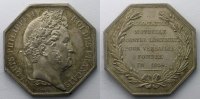 Münzen Jeton Numismatik der Versicherungsgesellschaften Versailles octogonal en argent Louis-Philippe I Incendie SUP -