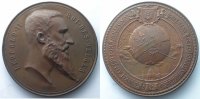 Münzen bronze Numismatik der Weltausstellungen Anvers (B) BAETES Jul. Léopold II 61mm SUP -