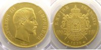 Französischen gold Münzen 1858 A (Paris) PCGS-AU58 SUP