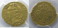 Münzen Demi-Louis d'or Ludwig XV (1715-1774) G.330 au Bandeau (Reims) PCGS-AU50 TTB/TTB+ -