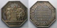 Münzen Jeton Numismatik der Versicherungsgesellschaften La Nationale octogonal en argent SUP/FDC -