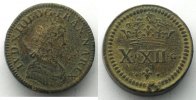 Münzen Double Louis d'or Frankreich Louis XIV Poids monétaire du TB -