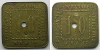 Münzen PONT-A-MOUSSON (54) Coopérative du Personnel des Fonderies de P.A.M. Elie 10.7 10 F Lt, 4a 29mm TTB -
