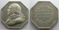 Münzen Jeton Numismatik der Bergwerken Salines de l'Est octogonal en argent Louis XVIII TTB/TTB+ -