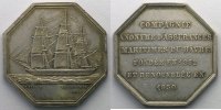 Münzen Jeton Numismatik der Versicherungsgesellschaften Cie Anonyme d'Assurances Maritimes du Havre octogonal en argent TTB+/SUP -
