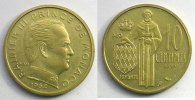 Münzen 10 Centimes Rainier III (1949-2005) G.146 Essai en bronze-alu FDC -