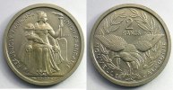 Französische Kolonialmünzen Lec.54 2 Francs 1949 Essai bronze-nickel SUP/FDC