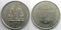 Münzen Freimaurermedaillen Algérie (Oran) Loge maçonnique de l'Union Africaine Bon de Vingt Centimes PAIN ou VIANDE 37mm SUP/FDC -