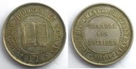 Münzen Jeton rond en argent Numismatik des französischen Notariates Chatellerault SUP/FDC -