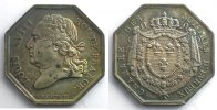Münzen Jeton Numismatik des französischen Notariates Evreux octogonal en argent TTB/SUP -