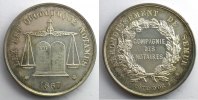 Münzen Jeton rond en argent Numismatik des französischen Notariates Semur-en-Auxois SUP/FDC -
