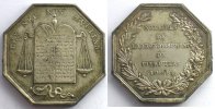 Münzen Jeton Numismatik des französischen Notariates Pithiviers octogonal en argent SUP/FDC -