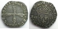 Französische königlische Münzen 1592 A (Paris) TTB