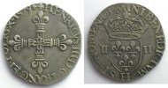 Französische königlische Münzen 1579 H (La Rochelle)) TTB