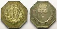 Münzen jeton Numismatik von Akademien und gelehrten Gesellschaf Sciences, Belles Lettres et Arts octogonal en argent Société des Sciences, Belles Lettres et Arts d'Orléans FDC -
