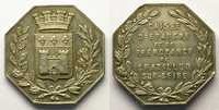 Münzen jeton Numismatik der Sparkassen Chatillon-sur-Seine octogonal en argent (petit module 25,5mm) TTB/TTB+ -