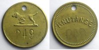 Münzen KNEUTTINGEN (Knutange) (57) (Taxe de chiens) chien à gauche Lt, R tr. Numéroté 249 SUP -