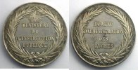 Münzen Jeton rond en argent Numismatique de l'Enseignement Enseignement Secondaire Bureau d'administration des Lycées 35mm SUP/FDC -