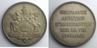 Münzen Jeton rond en argent Numismatik der Versicherungsgesellschaften Le Monde Vie SUP -