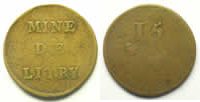 Münzen Numismatik der Bergwerken Littry Mine de Litry 15 (sous) B/ TB -