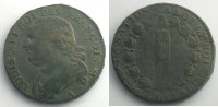Münzen aus der französischen Revolution 1792 A an 4 (Paris) léopard TB