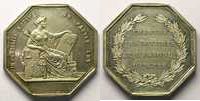 Münzen Jeton Numismatik des französischen Notariates Angers octogonal en argent SUP -