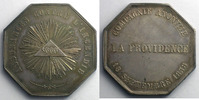 Münzen Jeton Numismatik der Versicherungsgesellschaften La Providence octogonal en argent Incendie SUP/FDC -