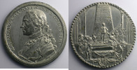 Münzen Numismatische von berühmten Persönlichkeiten Maurice de Saxe Jean Daniel Kamm Mausolée de Maurice de Saxe à Strasbourg étain 56mm TTB+ -