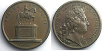 Münzen bronze Medaillen von Louis XIV année MAUGER Statue équestre du roi érigée à Paris 41mm SUP -