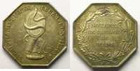 Münzen Jeton Numismatik des französischen Notariates Le Mans octogonal en argent SUP -