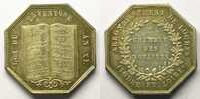 Münzen Jeton Numismatik des französischen Notariates Loches octogonal en argent SUP -