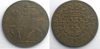 Münzen Jeton rond en cuivre Jetons des alten Regims Conseil du Roi module 25mm Louis XIV SUP -
