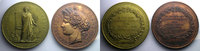 Münzen bronze Numismatique des Institutions d'Etat Assemblée Nationale Oudiné Coffret de 2 médailles en 73mm poinçon corne FDC -