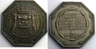 Münzen Jeton Numismatik der Versicherungsgesellschaften Parisienne (Assurance mutuelle mobilière) octogonal en argent Incendie SUP -