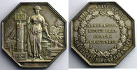 Münzen Jeton Numismatik der Versicherungsgesellschaften Seine - Seine et Oise octogonal en argent Incendie SUP/FDC -