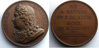 Münzen bronze Numismatische von berühmten Persönlichkeiten Galerie Métallique des Grands Hommes Français Gérard Edelinck (Anvers 1647 - Paris 1707) Médaille en 41mm SUP/FDC -