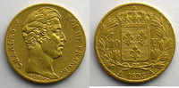 Französischen gold Münzen 1825 A (Paris) TTB